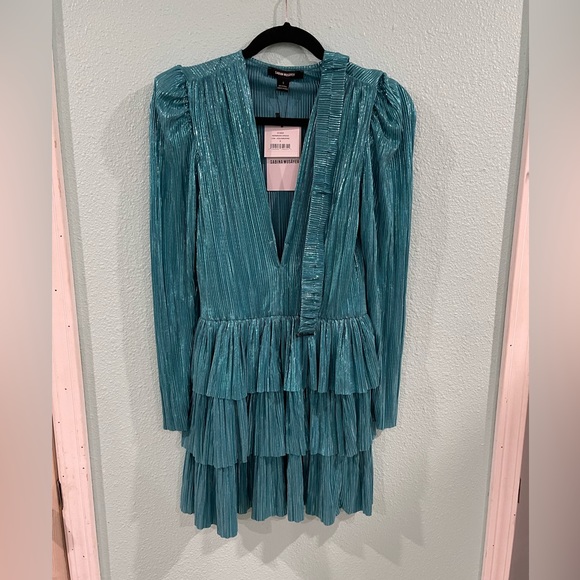 Sabina Musayev X REVOLVE Hermione Mini Dress in Aquamarine NWT - Picture 2 of 5